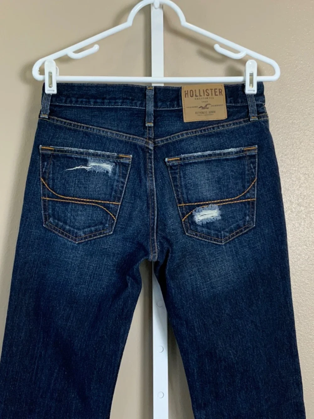Hollister Distressed Denim Blue Jeans